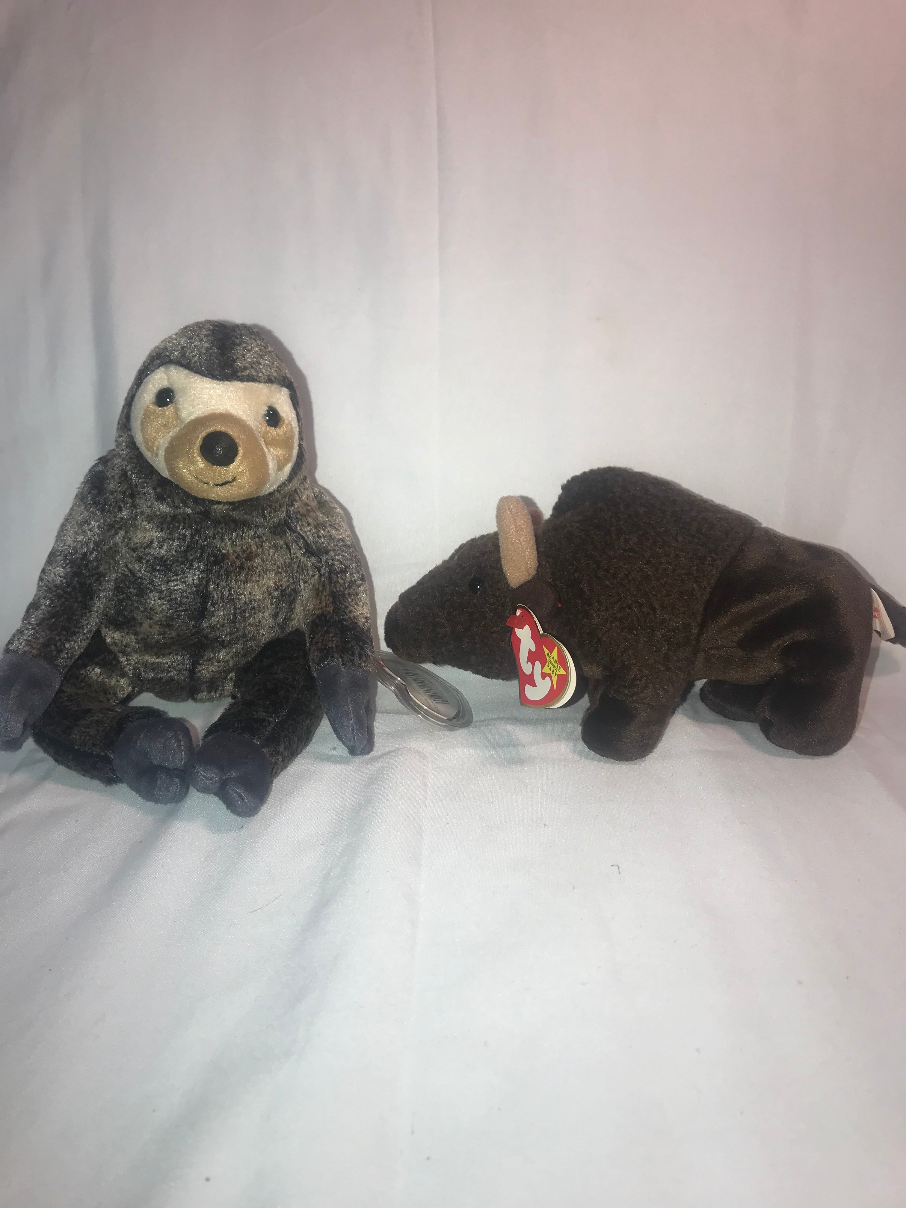 Slowpoke The Sloth ty Beanie Baby 1999 store ERRORS