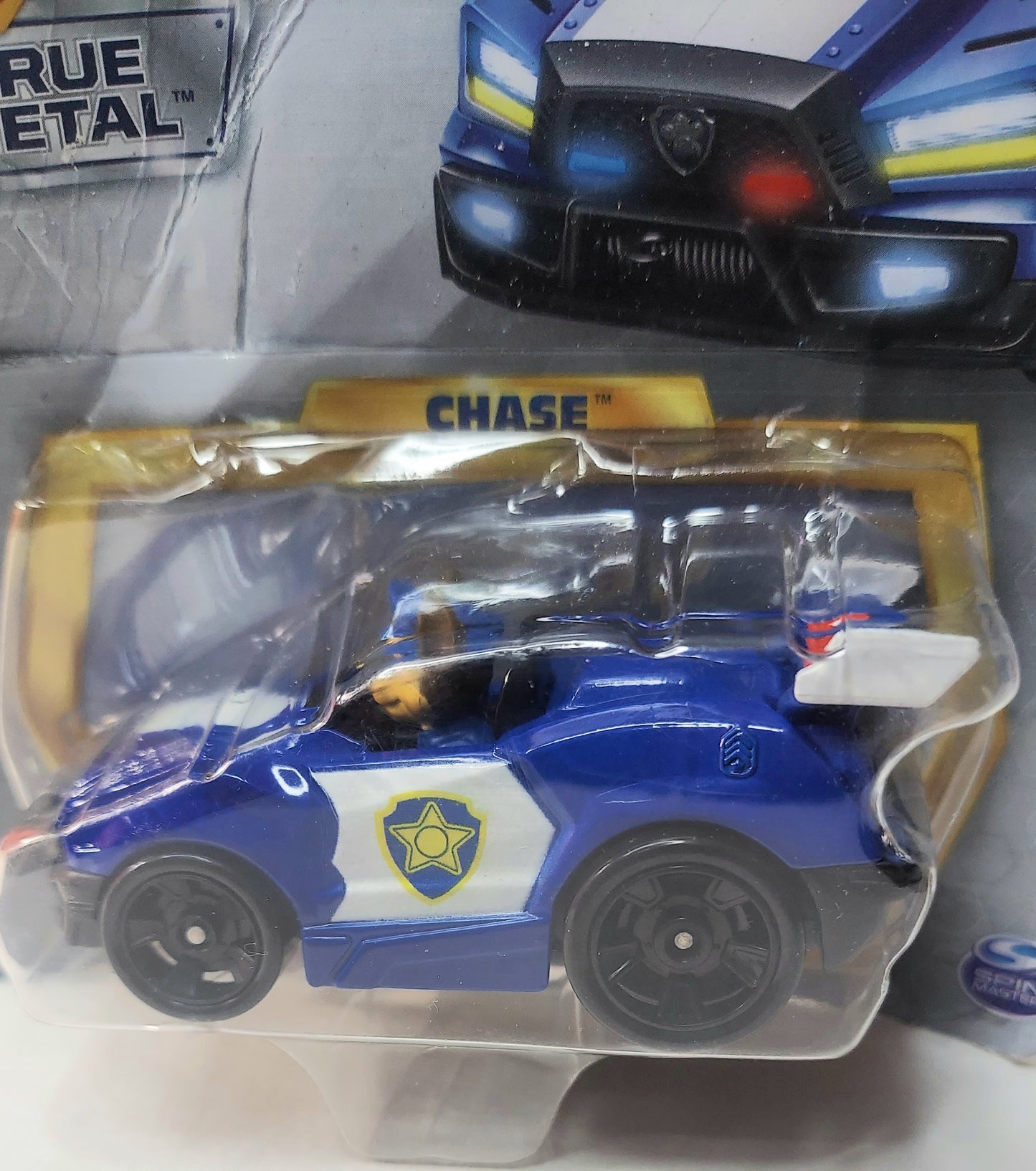 Paw Patrol The Movie Chase Blue Police Car True Metal Vehicle NEW