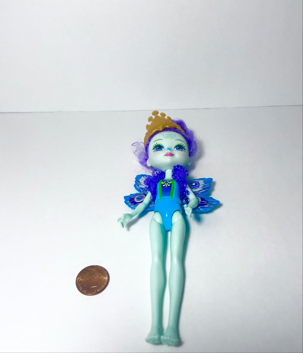 ENCHANTIMALS   6" DOLL  Patter Peacock with Crown