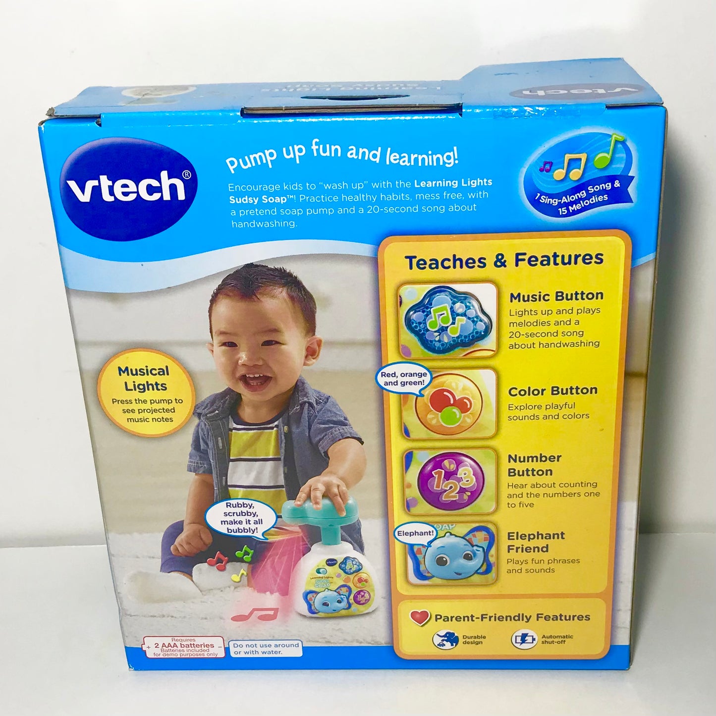 VTech Learning Lights Sudsy Soap - English Edition Practice Healthy Habits NEW