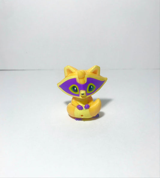 Animal Jam posh raccoon figure toy yellow purple Raccoon only