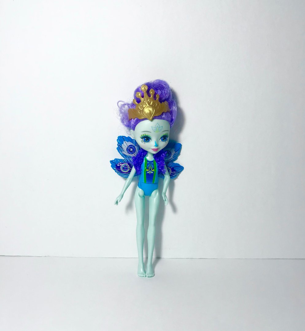 ENCHANTIMALS   6" DOLL  Patter Peacock with Crown