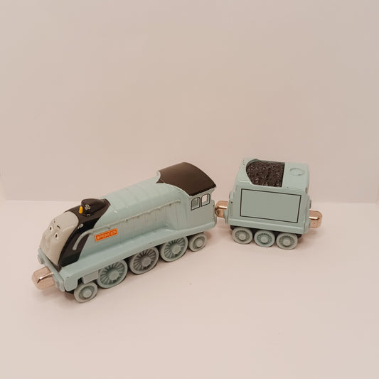 SPENCER & TENDER METAL DIE-CAST TRAIN - 2004 THOMAS & FRIENDS -TAKE N Play