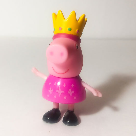 Peppa Pig Royal Family Yellow Princess Crown Pink Dress Figure