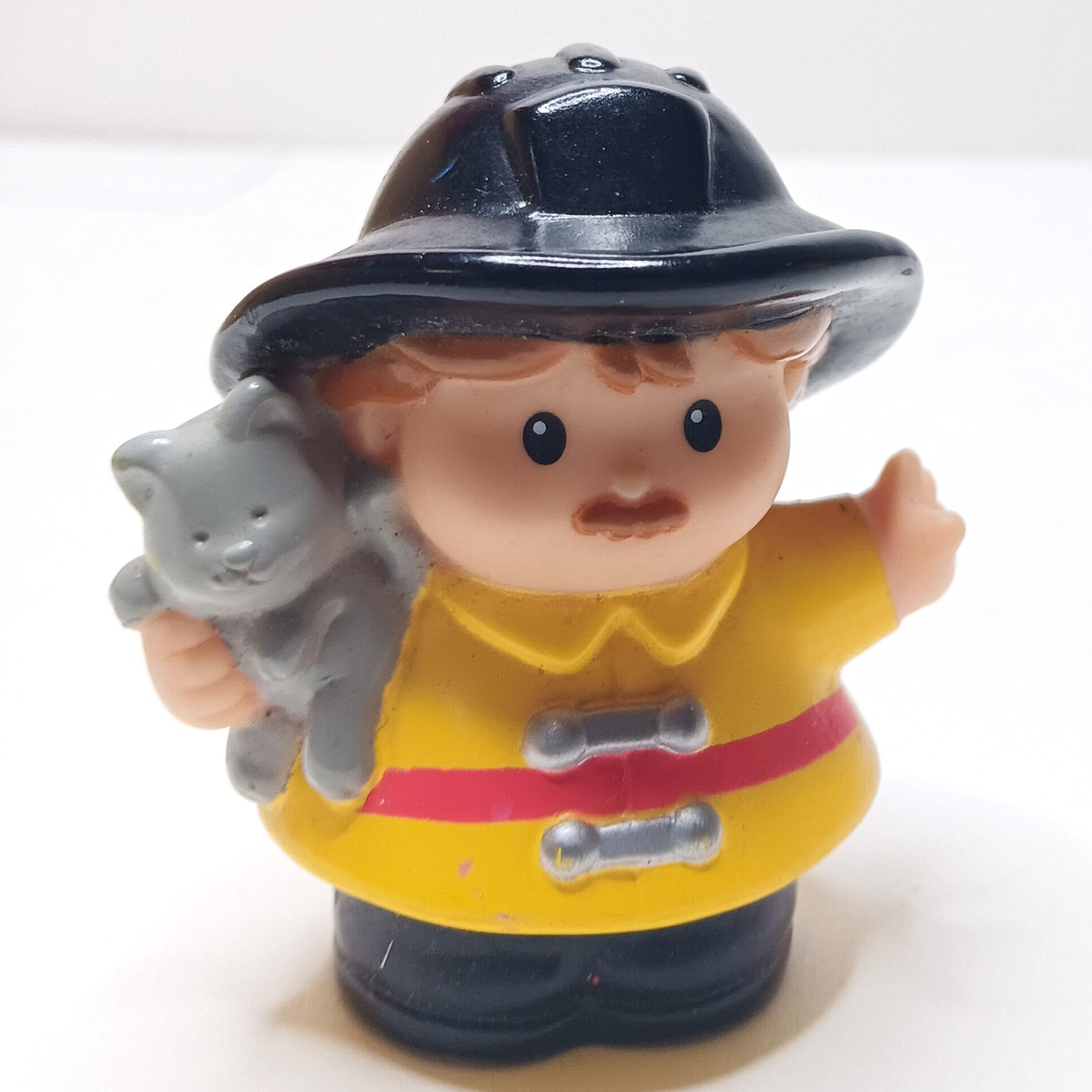 Fisher Price Little People Fireman Fire Man & Pet Cat