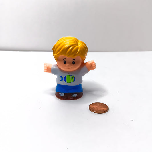 Fisher Price Little People Eddie Wearing Fish Shirt Replacement Figure 2015 Boy