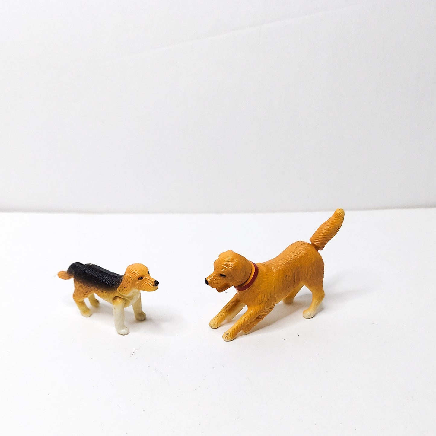 plastic dogs lot of 2