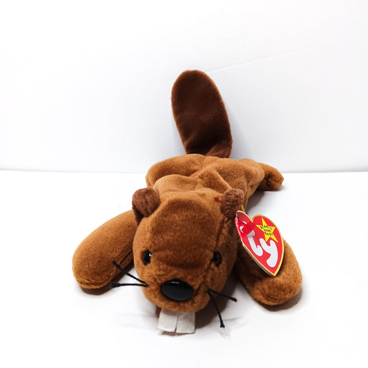 TY Beanie Baby - BUCKY the Beaver 8.5 inch With Tag Stuffed Animal Toy
