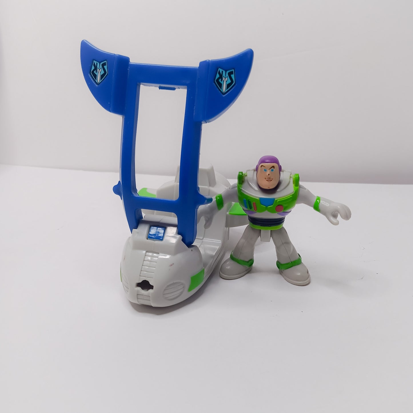 Mattel Frisher Price 2009 Toy Story Buzz Light Year Space Ship Figure 3” & 2.5”