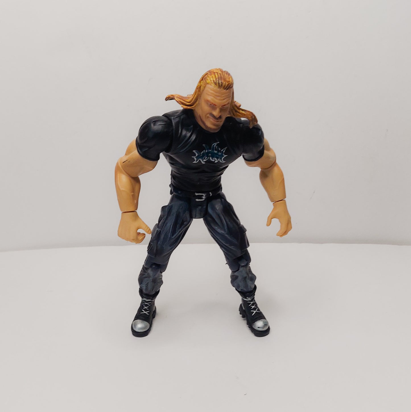 1999 WWF WWE Jakks Triple H HHH loose Wrestling Figure DX Black Shirt