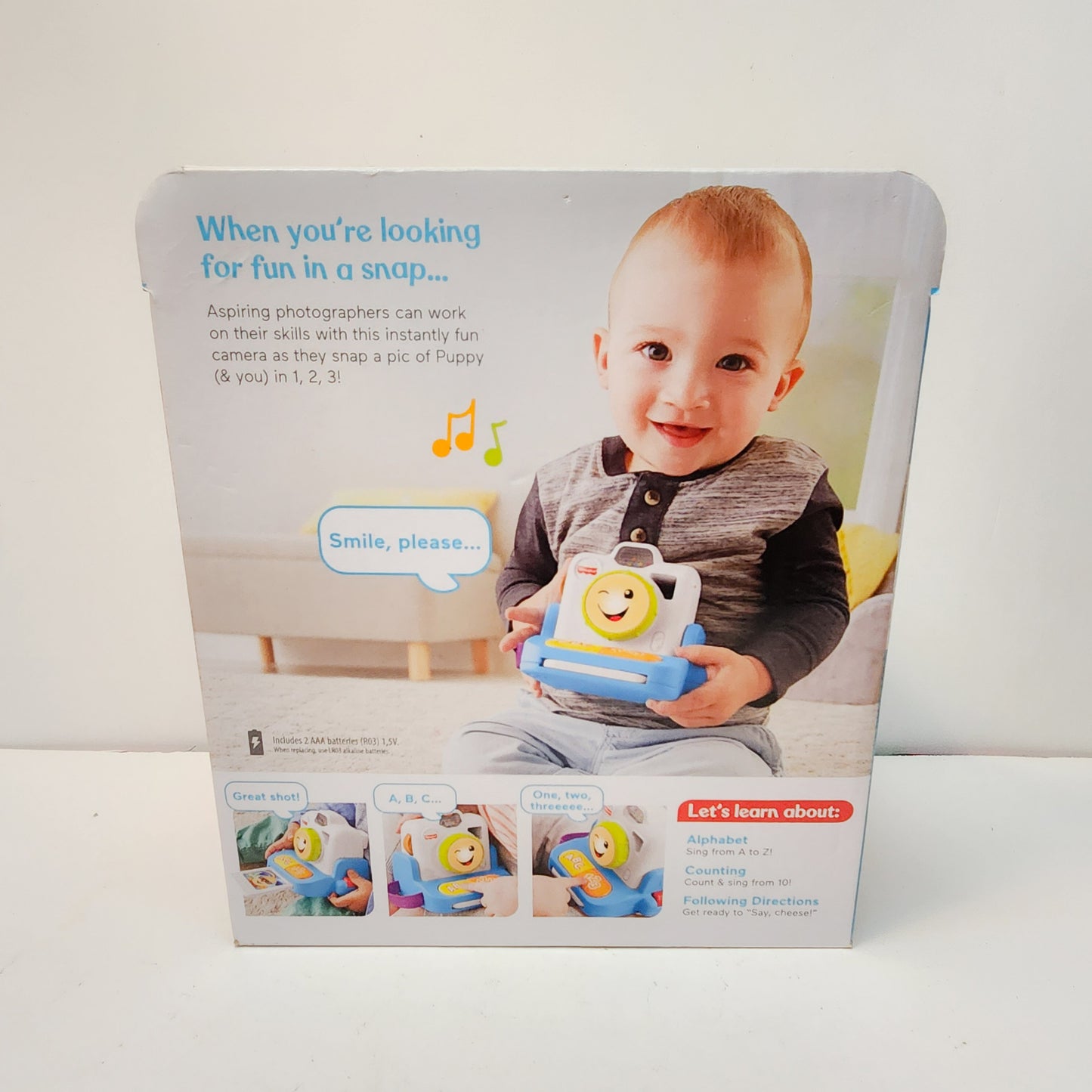 Fisher-Price Laugh and Learn Click and Learn Instant Camera Musical Toy Kids