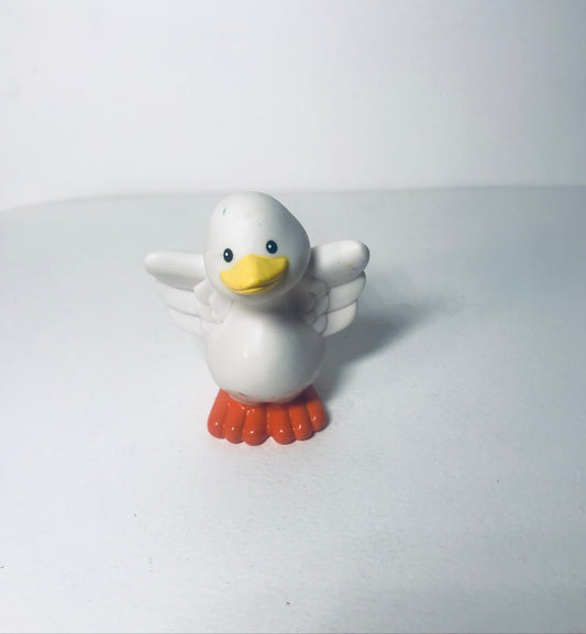 Little People 2003 white DUCK baby Fisher Price zoo farm Noah’s Ark animals pet