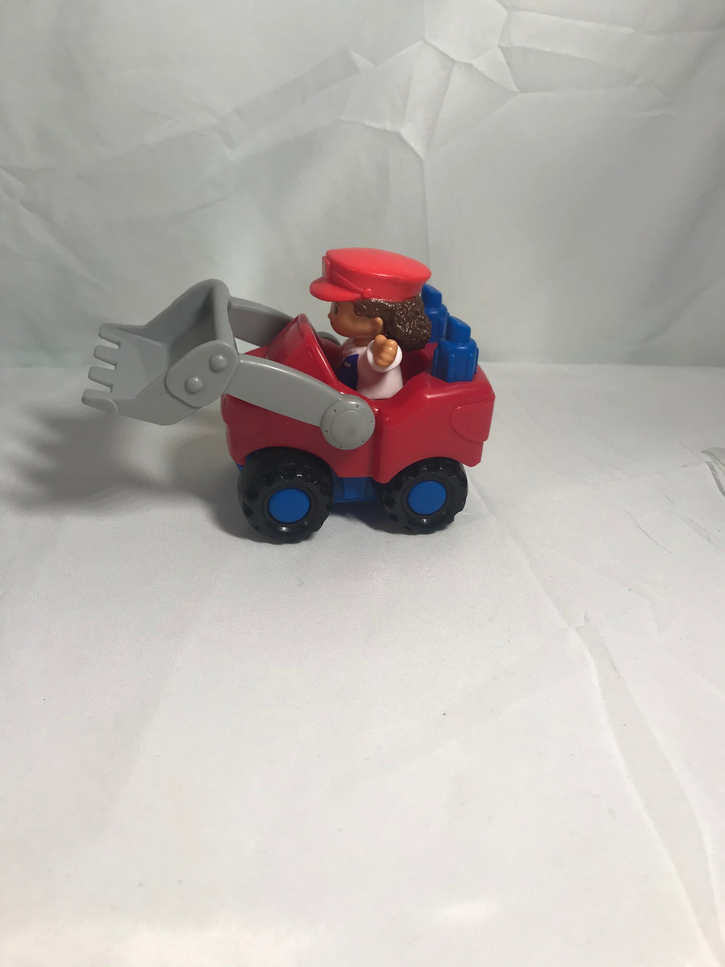 Fisher Price Little People Construction Front End Loader Truck & 1 Worker