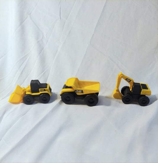 Funrise mini CAT yellow construction vehicle lot