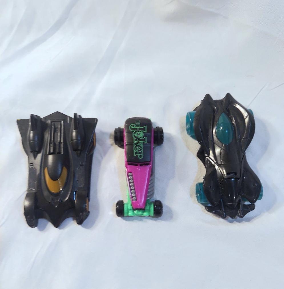 Batman cars lot of 3 (2 batman 1 joker) made for mcdonalds