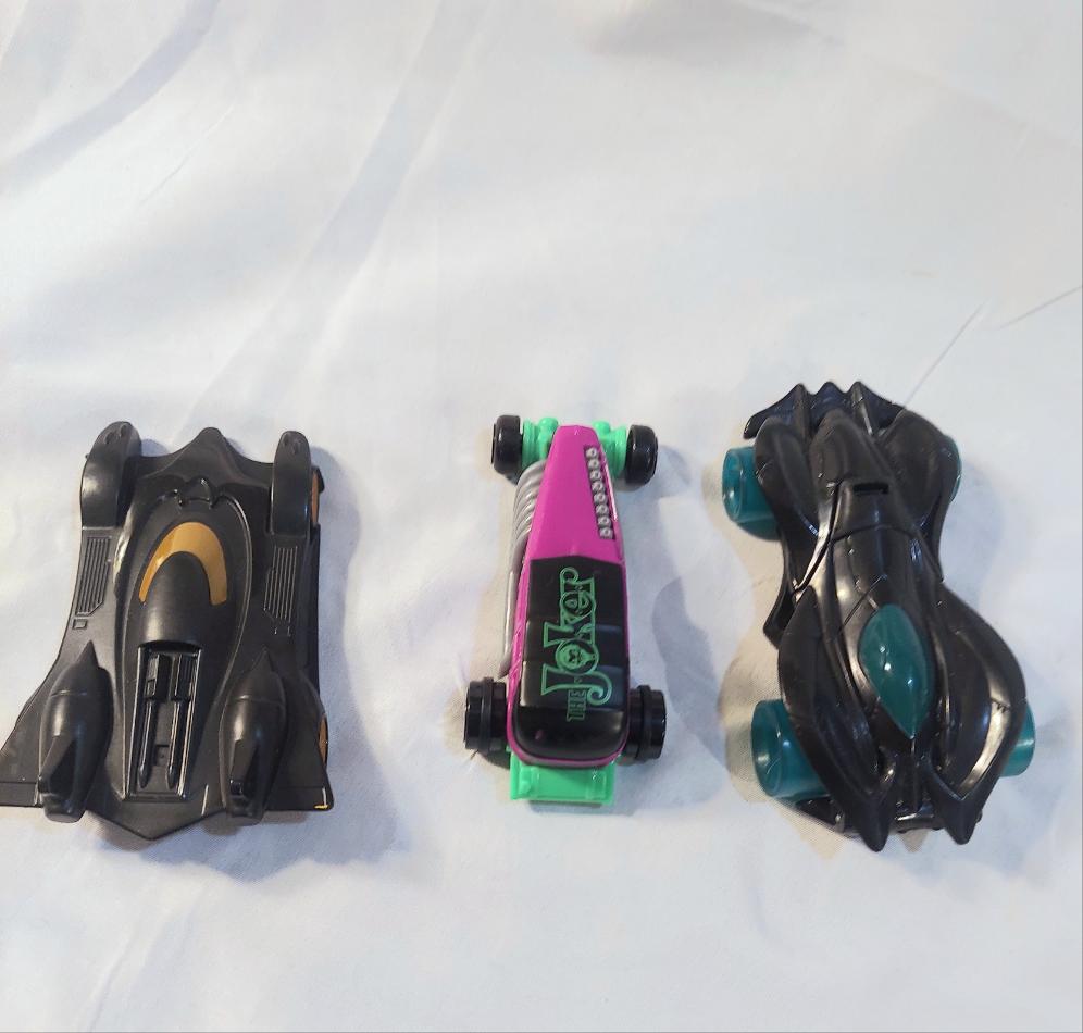 Batman cars lot of 3 (2 batman 1 joker) made for mcdonalds