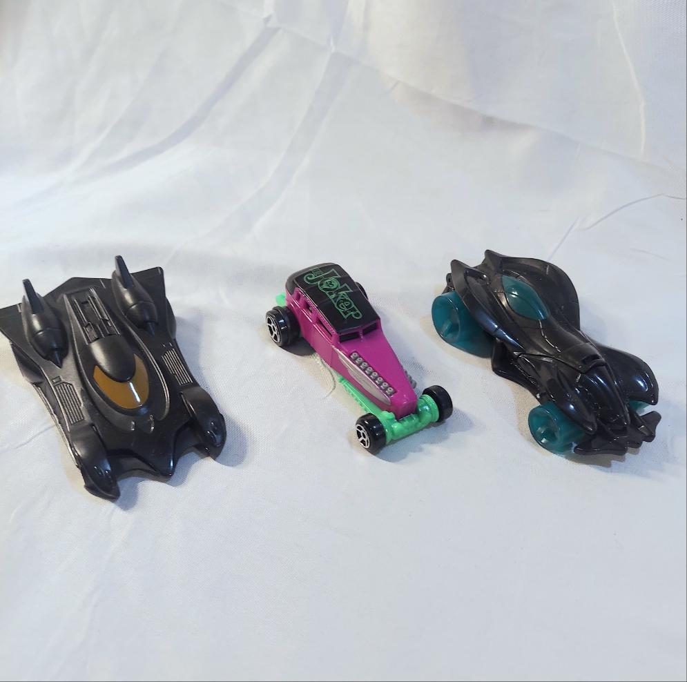 Batman cars lot of 3 (2 batman 1 joker) made for mcdonalds