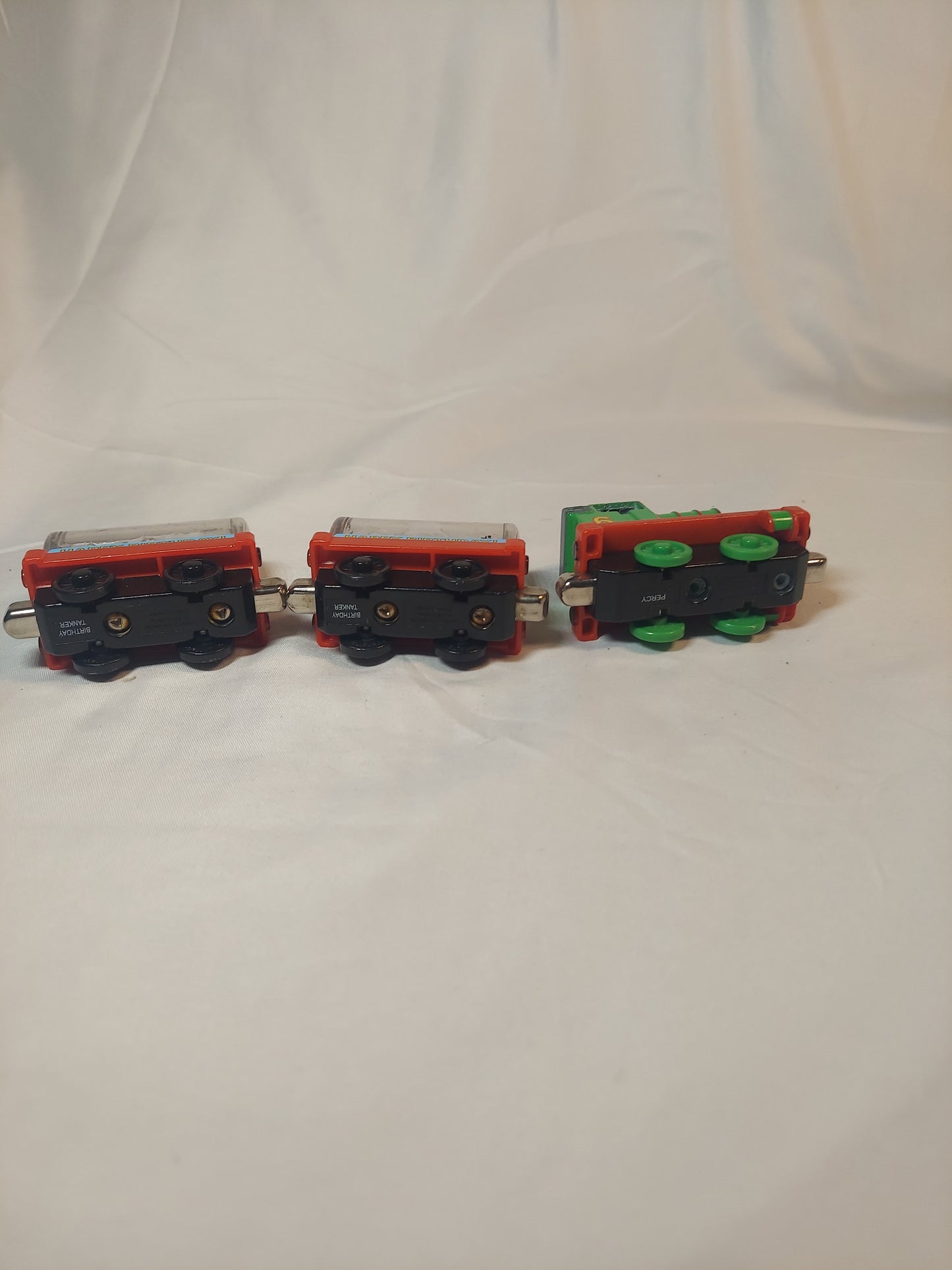 Thomas & Friends Take Play Along Diecast Train Tank Percy Happy Birthday Tanker