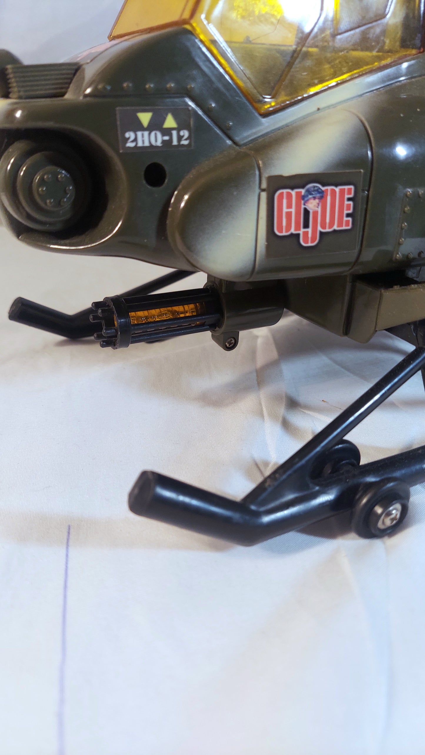 GI Joe Power Winch 2HQ-12 Funrise Helicopter Green 2001 Tested & Works