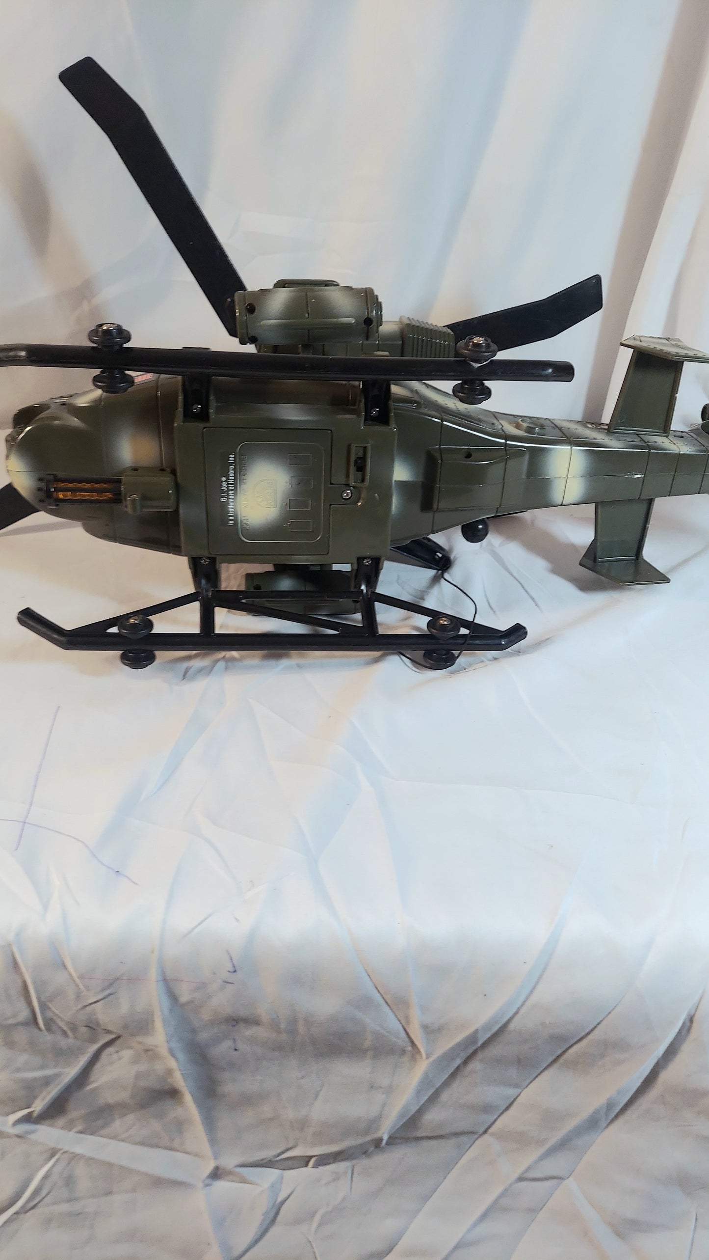 GI Joe Power Winch 2HQ-12 Funrise Helicopter Green 2001 Tested & Works