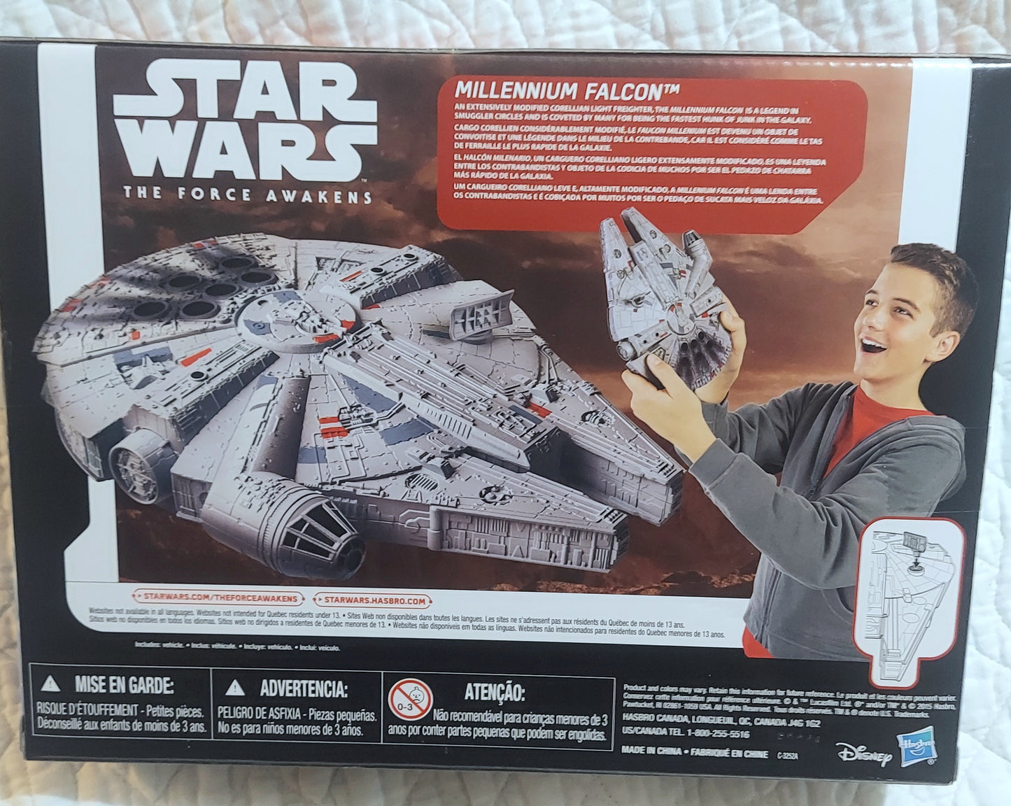 Star Wars Millennium Falcon "The Force Awakens" Collectible by Disney Hasbro