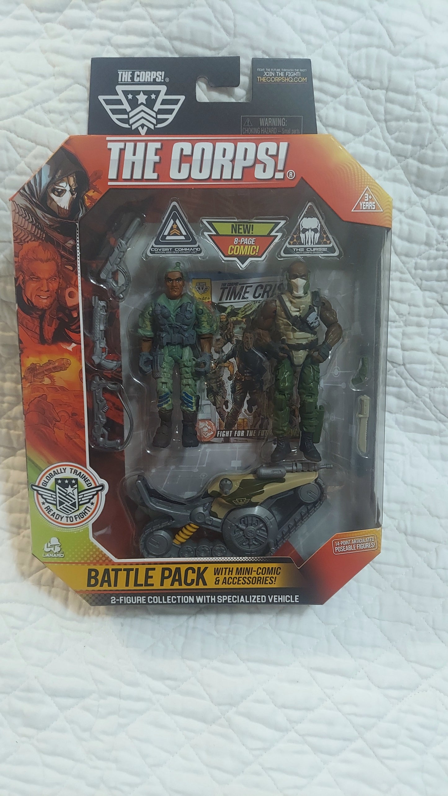 The Corps! Battle Pack with Fixer vs Titan & Motorcycle Poseable Figures NEW!