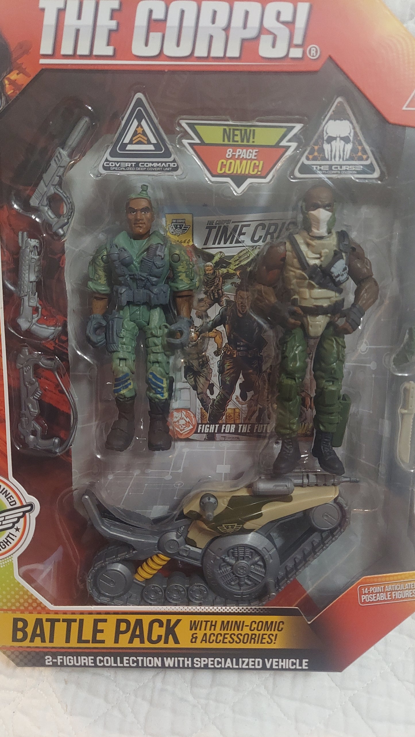 The Corps! Battle Pack with Fixer vs Titan & Motorcycle Poseable Figures NEW!