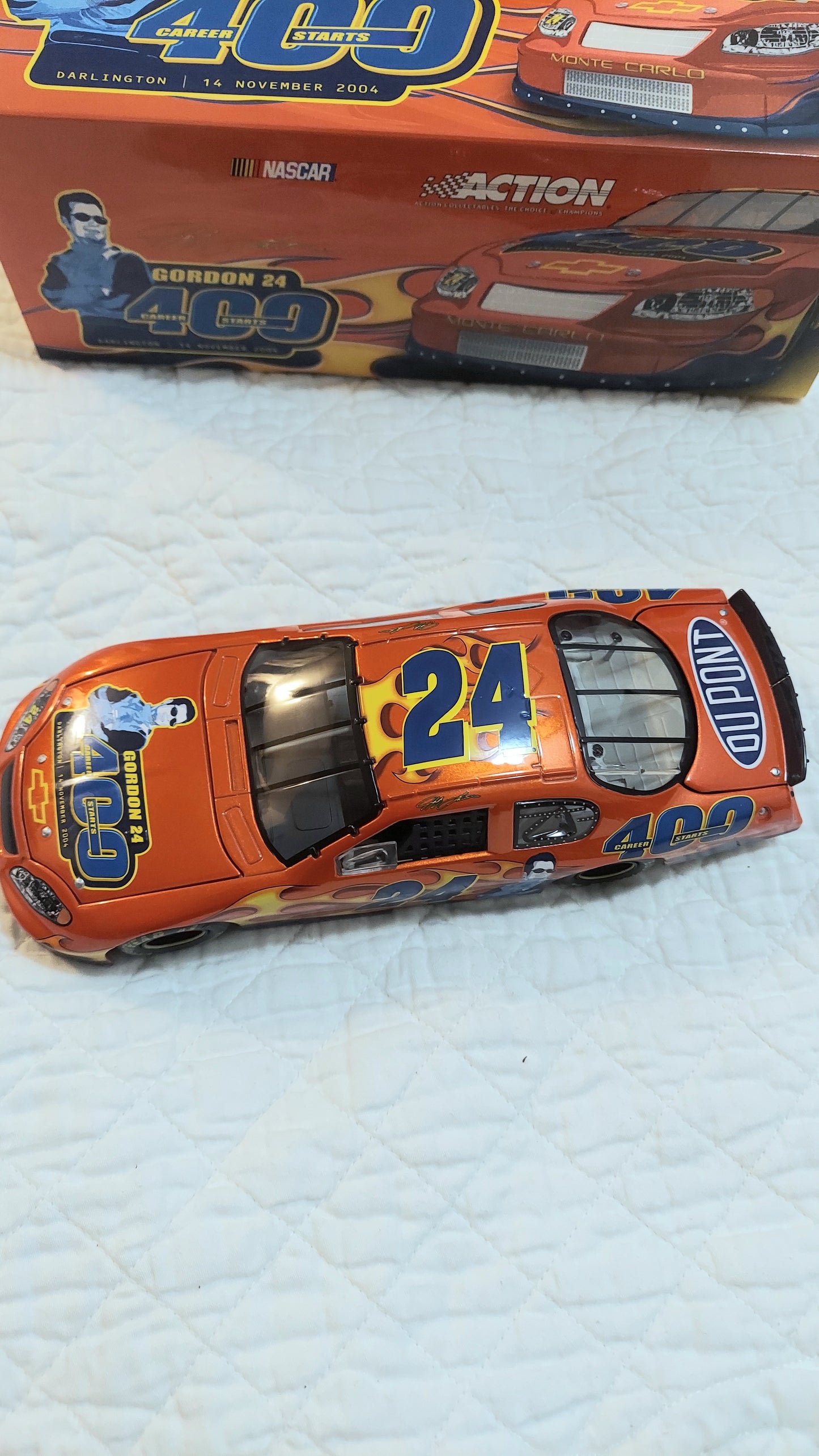 JEFF GORDON 2004 DUPONT 400TH START 1/24 ACTION DIECAST CAR 1/4,008