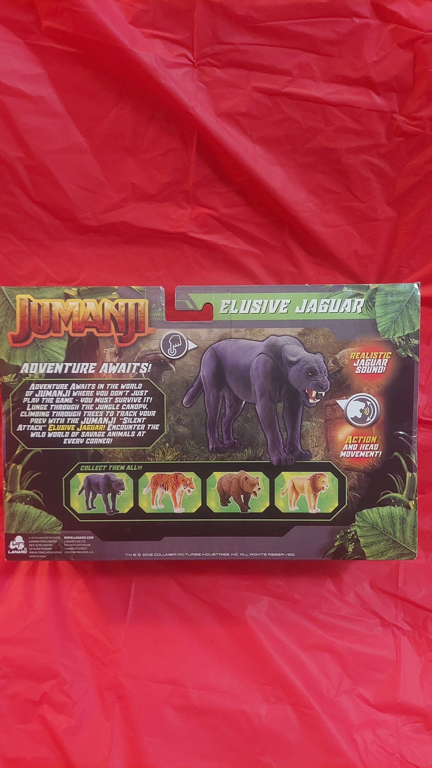 Lanard Jumanji Elusive Jaguar Figure With Realistic Sound & Head Movement