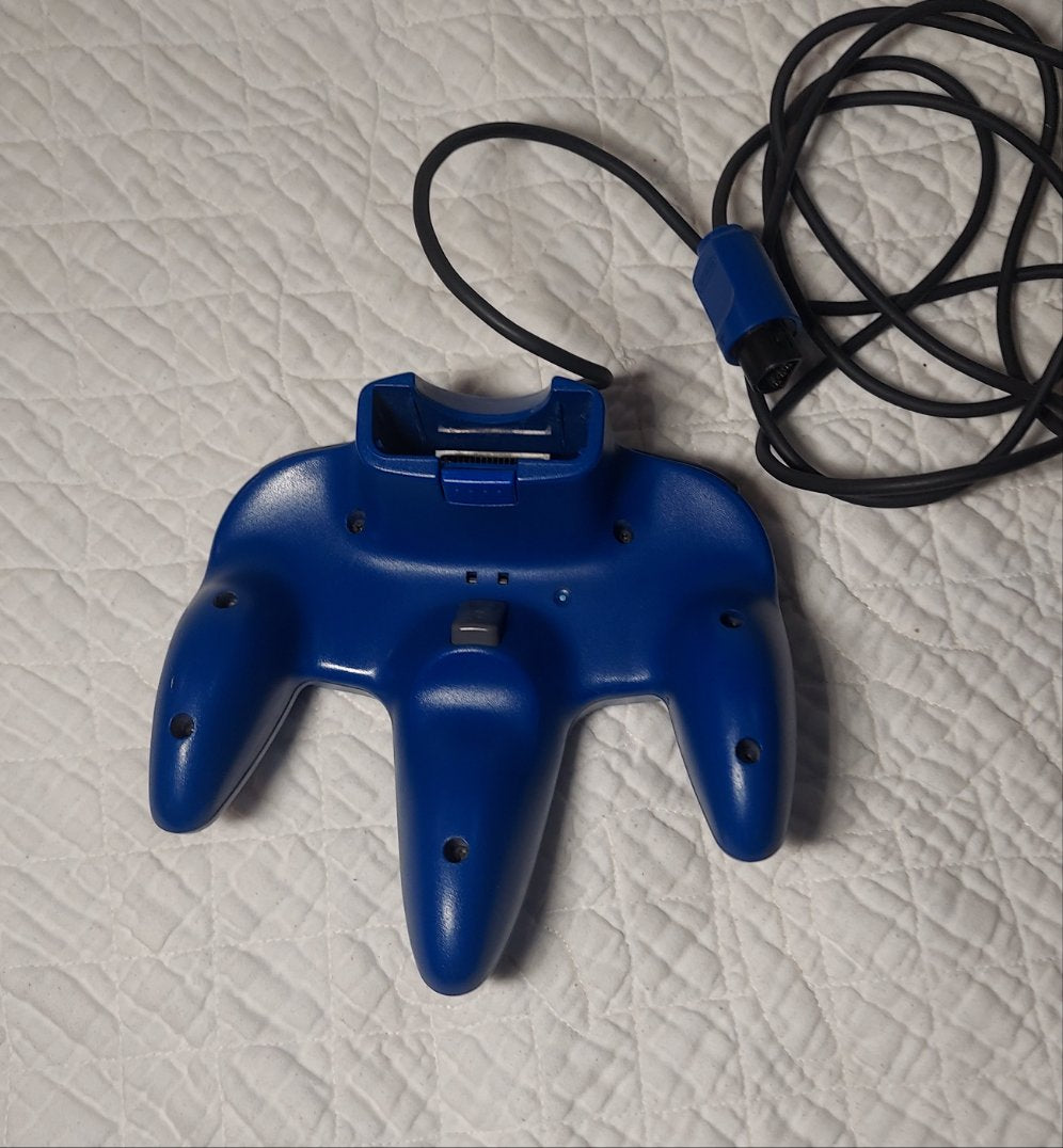 Official Nintendo 64 N64 Authentic Original NUS-005 Blue Controller