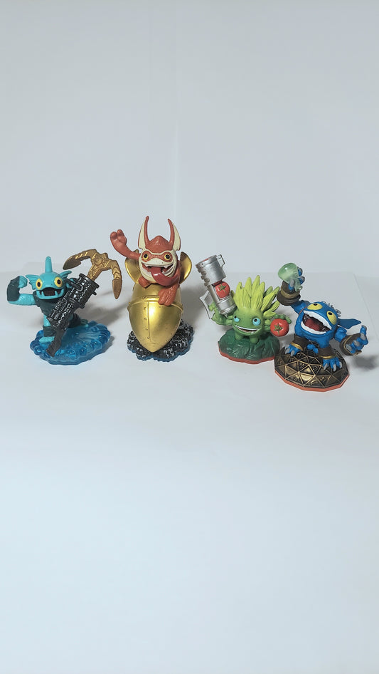 Skylanders Gill Grunt, Big Bang,Food Fight,Pop Fizz Lot