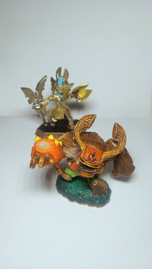 Skylanders Figure Lot Tree Rex and Golden Queen