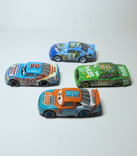 Disney Pixar Cars Lot Murray Clutchburn, Chick Hicks, Ponchy Wipeout,Ernie Gearson