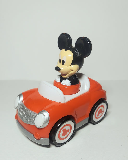 Disney Mickey Mouse Hap P Kid Push n Go Red Race Car