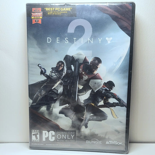 DESTINY 2 PC GAME DOWNLOAD ONLY BRAND NEW SEALED