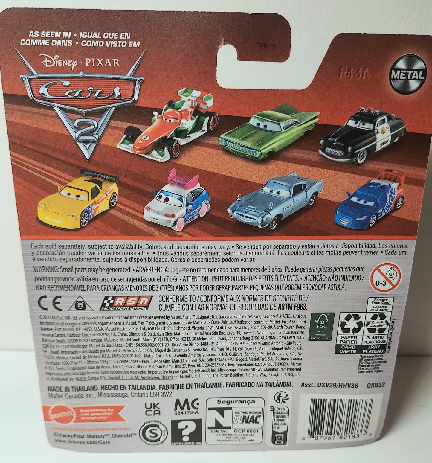 DISNEY PIXAR CARS 2023 METAL SERIES- HOLLEY SHIFTWELL PURPLE GKB32