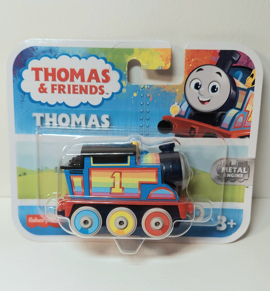 2022 Thomas & Friends Rainbow Thomas All Engine Go Metal Push Along Train Engine HHN54