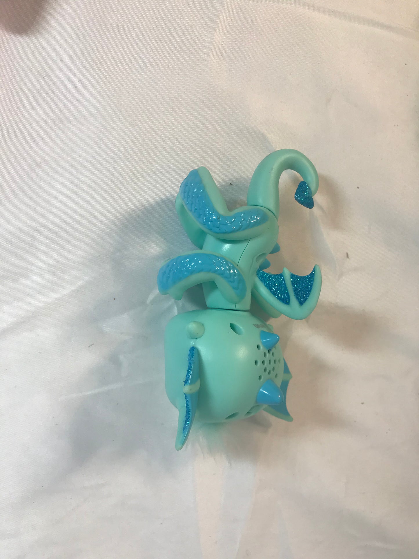 Fingerling Baby Dragon,  Aqua Colored Preowned. Tested, works