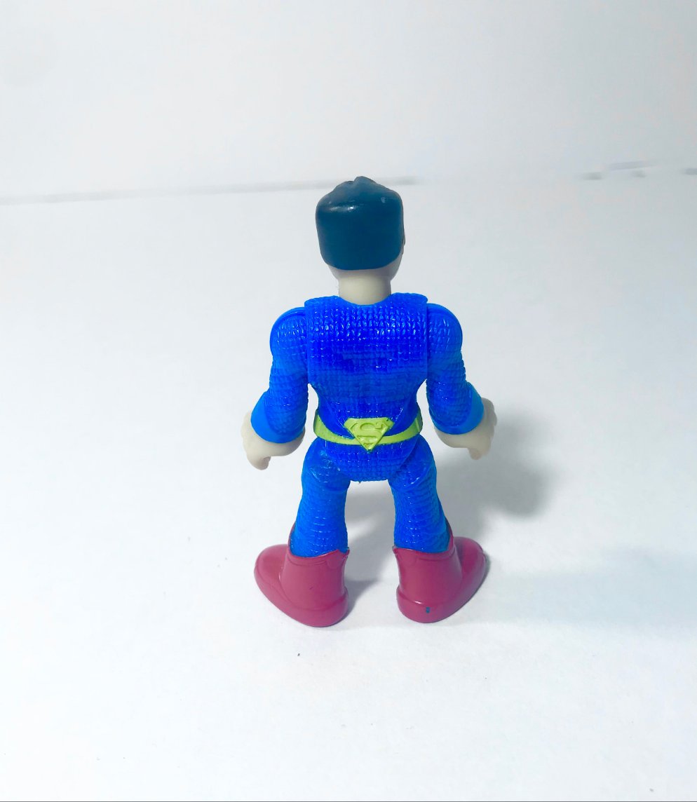 3” DC COMICS (s13) mini super man action figure red blue Collectors