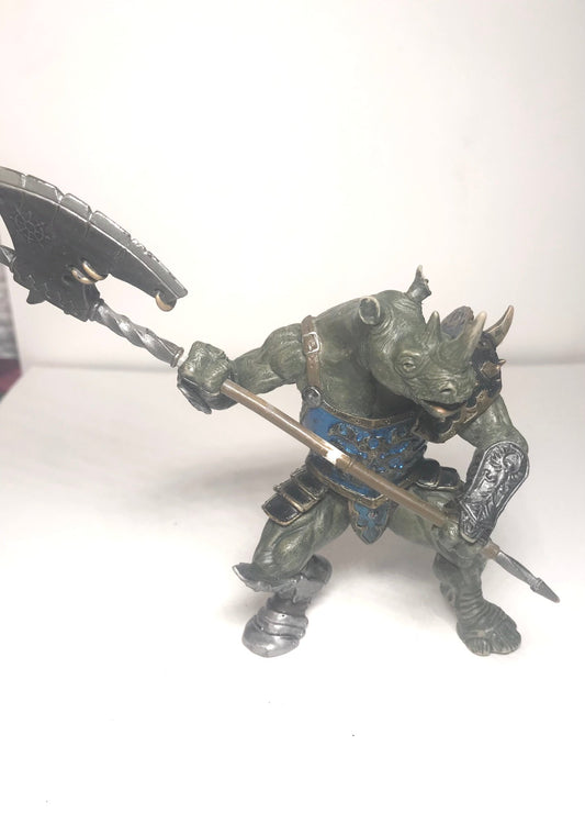 Papo Fantasy World RHINO MUTANT Action Figure 2007 Medieval Mythical Warrior