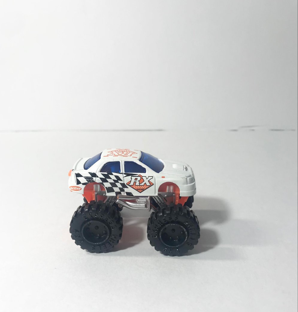 Greenbrier International Vintage White RX 4 x 4 Monster Truck Toy Car Vehicle