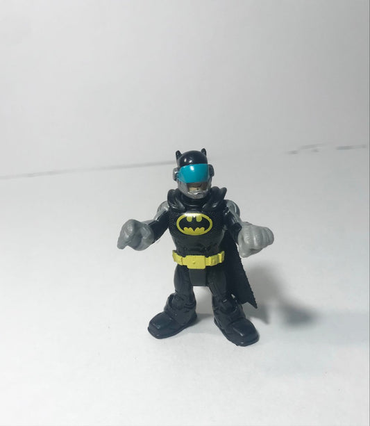 Imaginext Batman 3” DC Super Heroes With Cape Action Figure Black Yellow Posable