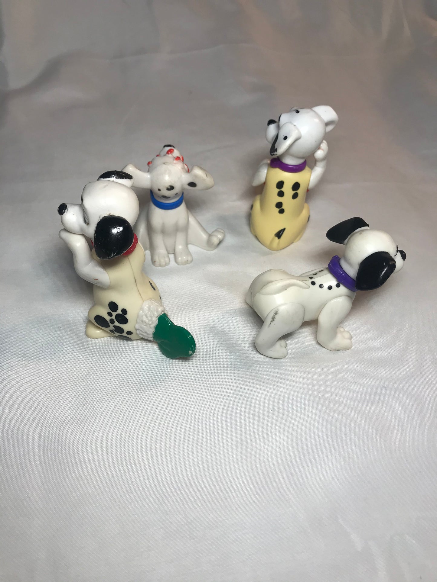 Disney 101 Dalmatians Mini Figure Characters Dog Puppy Lot Of 8