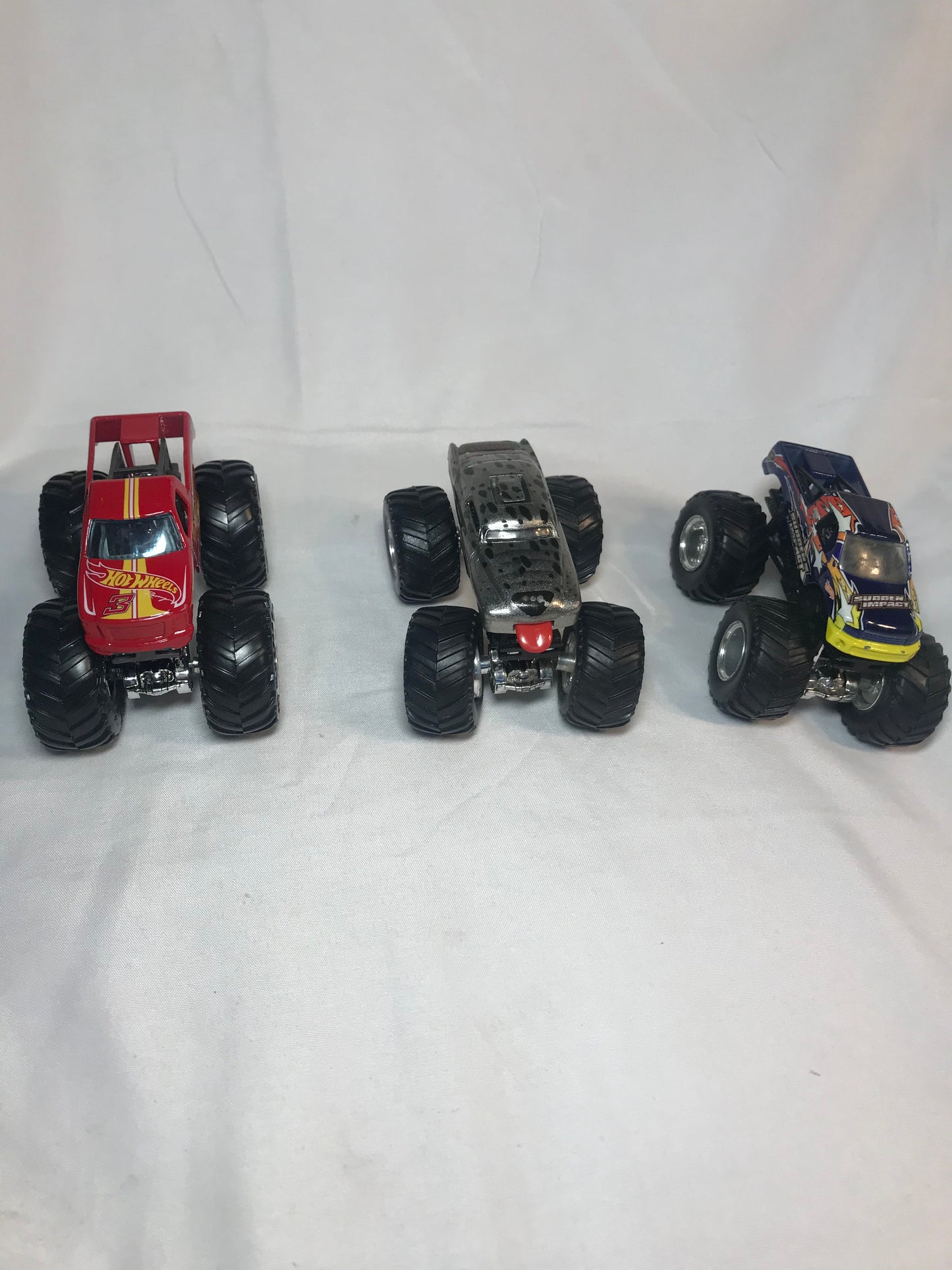 HotWheels Monster jam trucks set of three