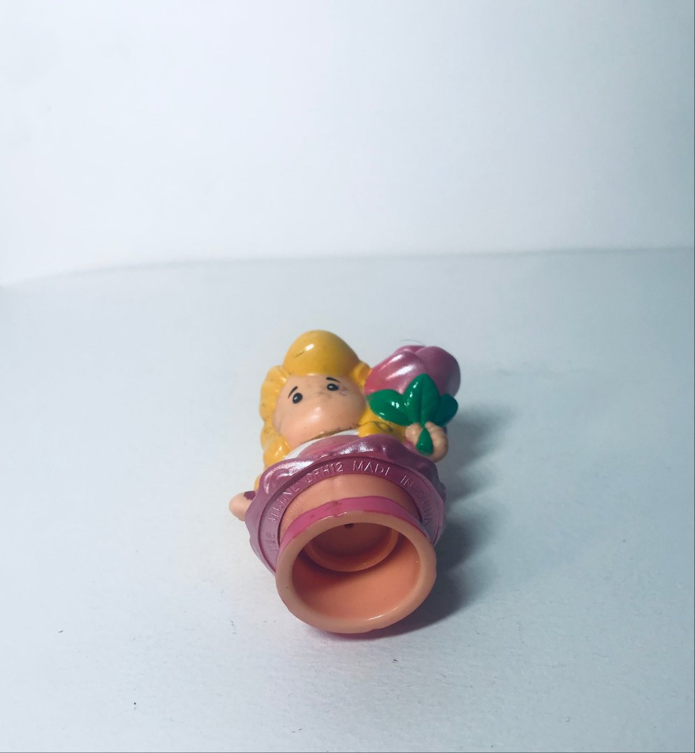 Fisher Price Little People Princess Aurora Holding Pink Flowers