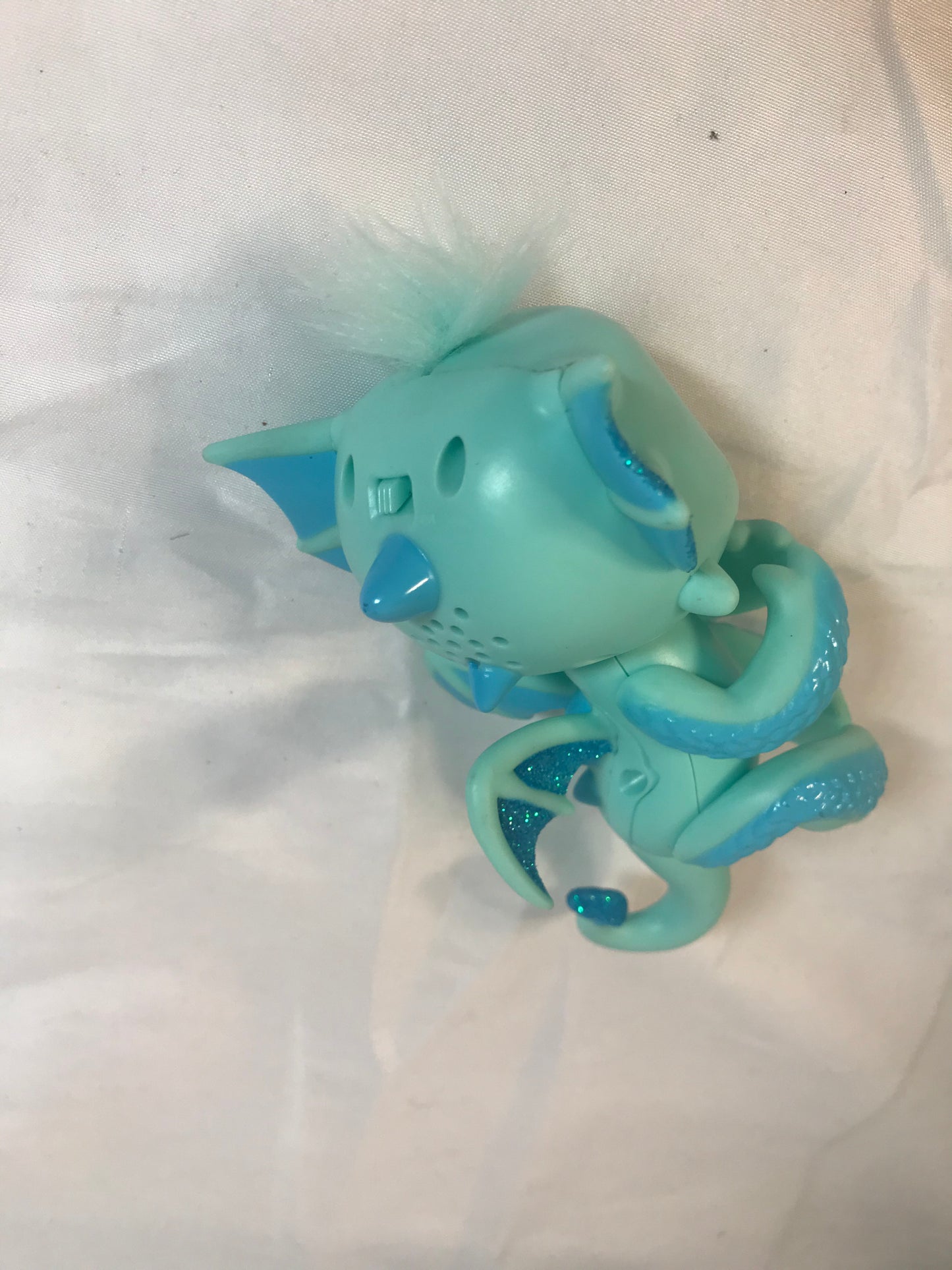 Fingerling Baby Dragon,  Aqua Colored Preowned. Tested, works