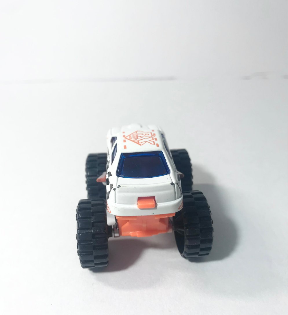 Greenbrier International Vintage White RX 4 x 4 Monster Truck Toy Car Vehicle