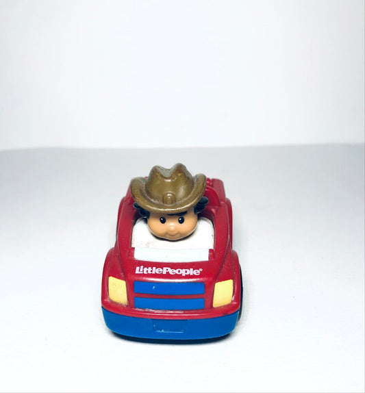 Fisher Price Little People Wheelie Red Pickup Truck 2009 T5629