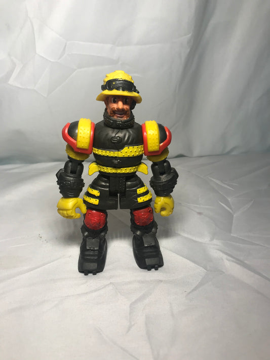 Rare vintage Rescue Heroes fireman action Figure